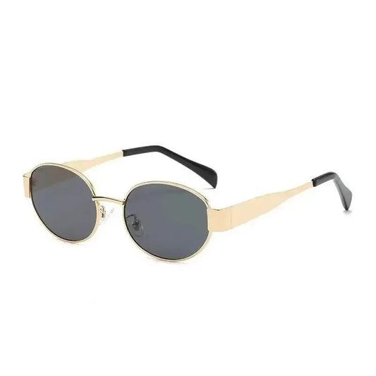 Luna 96 – Vintage Oval Metal Sunglasses