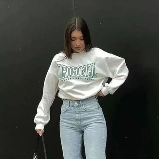 Casual Round Neck Long Sleeved