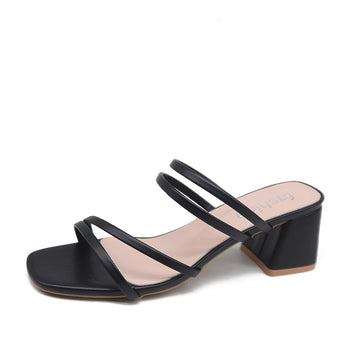Cross-Tied Leather Sandals